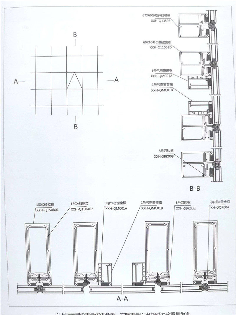 幕墻安裝節(jié)點圖